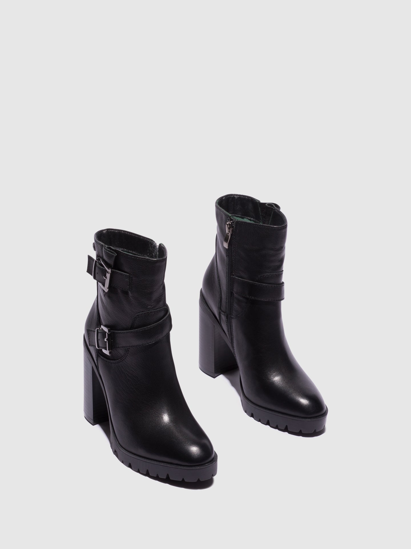 Top3 Botins com Fivela em Preto